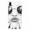 Husa silicon pentru Apple Iphone XR, Black And White Portrait Blonde Model In Fashion Sunglasses
