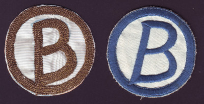 Set 2 embleme sportive brodate Clubul Sportiv Biruinta, 1948-1950 foto