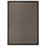 Cumpara ieftin Covor de exterior, maro inchis, 140x200 cm, tesatura plata