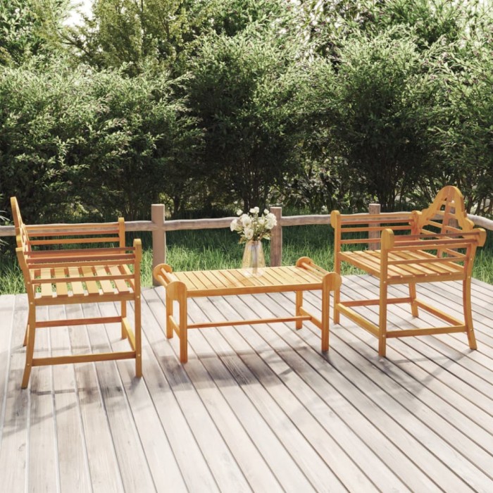 Gossi scaune de gradina, 2 buc., 91x62x94 cm, lemn masiv de tec