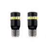Set becuri auto cu led canbus compatibil t10 w5w 19 smd alb 12v, destinat competitiilor auto sau off-road, Amio