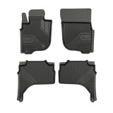Covorase auto tip tavita Frogum 4cm, compatibile Mitsubishi L200 2019-Prezent, TPE, negru, rezistente la apa, fara miros
