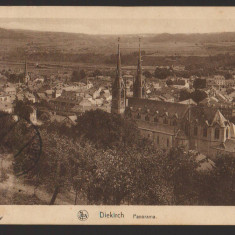 CPIB 16709 CARTE POSTALA - DIEKIRCH. PANORAMA, SCHAACK, LUXEMBOURG, 1930