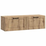 vidaXL Oglindă TV montată pe perete Stejar Artizanal 98 x 31 x 30 cm 899414