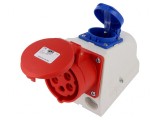 Conector Alimentare AC Trifazat 16A 400VAC IP44 Soclu Mamă