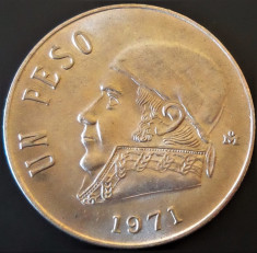 Moneda EXOTICA 1 PESO - MEXIC, anul 1971 *cod 774 - UNC foto