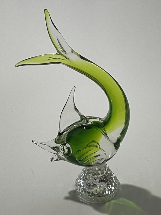 Peste din sticla de Murano, Italia, sfarsit de secol 20, inaltime - 26,5 cm