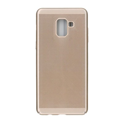 Husa samsung galaxy a8 2018 ultra slim cu aerisire auriu foto