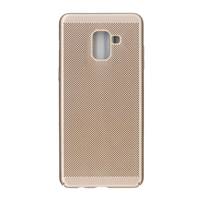 Husa samsung galaxy a8 2018 ultra slim cu aerisire auriu
