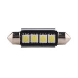 Bec Led Auto Techstar&reg; Festoon, 4 LED, Alb Rece, 6000K, 12V, 150 lm, 41mm