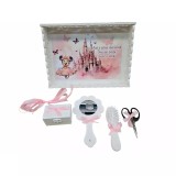 Cumpara ieftin Tavita Turta cu 6 Piese - Minnie la Castel - TPT73 Alb cu Roz