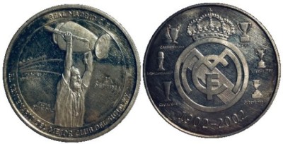 Medal 2002 - comemorativ Real Madrid, Pedja Mijatovic foto