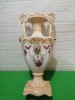 Impresionanta VAZA VICTORIANA de dimensiuni mari din portelan vechi englezesc , anii 1880 , decorata in teme florale, Vaze
