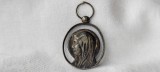 MEDALION FECIOARA MARIA de colectie 1900 FRANTA patina MINUNATA splendid RAR
