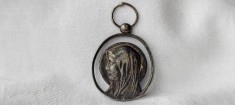 MEDALION FECIOARA MARIA de colectie 1900 FRANTA patina MINUNATA splendid RAR
