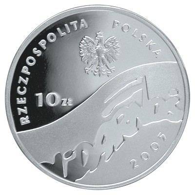 Polonia 10 zloti 2005,Solidarity Trade Union 25th ,14,14 g Argint .925 Proof foto