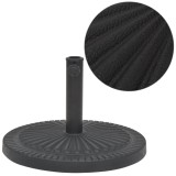 VidaXL Suport umbrelă de soare, rășină, rotund, negru, 29 kg