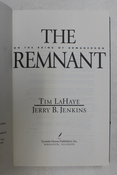 THE REMNANT - ON THE BRINK OF ARMAGEDDON by TIM LAHAYE and JERRY B. JENKINS , 2002