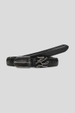 Karl Lagerfeld curea de piele K/AUTOGRAPH culoarea negru, A3W33037