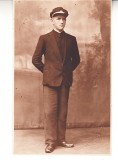 M1 F9 - FOTO - fotografie foarte veche - seminarist in uniforma - 1931