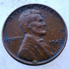 1.373 USA SUA WWII LINCOLN 1 ONE CENT 1942