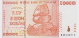 Bancnota Zimbabwe 50.000.000.000 Dolari 2008 - P87 UNC ( numar serie mic - vezi descriere )