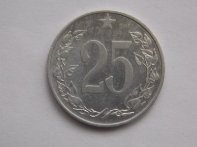 25 HALERU 1953 CEHOSLOVACIA foto
