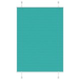 Cumpara ieftin Jaluzea plisata verde petrol 85x100cm Latime tesatura 84,4 cm