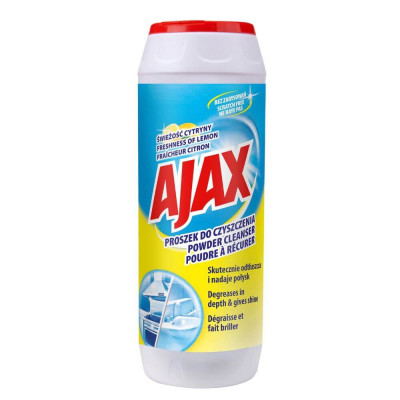 Praf de Curatat Ajax Lemon, 450 g, Praf de Curatat cu Lamaie, Solutie Pulbere de Curatat, Solutii Curatare Ajax, Solutie Curatare Ajax, Solutie Curata foto