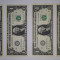 Set de 4 bancnote de 1$,serii consecutive