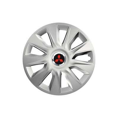 Set 4 capace roti Cu Inel Cromat Stratos R16 pentru gama auto Mitsubisi foto