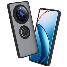 Husa Realme 12 Pro Techsuit Glinth cu inel suport stand magnetic, negru foto