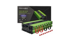 Invertor Qoltec Monolith Pure Sine Wave | Incarcator baterie | UPS | 2500W | 5000W | 12V - 230V | LCD