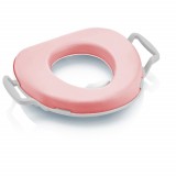 Reductor toaleta moale BabyJem Roz, Plastic, 29x35cm, Compatibil Majoritatea Vaselor, 12 Luni+