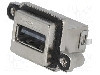 Conector USB A, in&amp;#351;urubare, pt. montare pe panou, AMPHENOL - MUSBR-A511-30