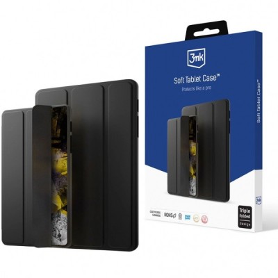 Husa pentru Samsung Galaxy Tab S9 / Tab S9 FE / Tab S10 FE, 3MK, Soft Tablet, Neagra foto