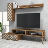 Cumpara ieftin Comoda TV Planet - Walnut, Crem