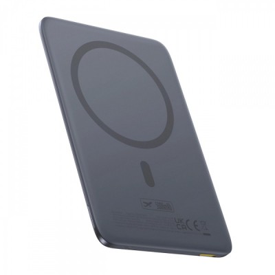 Baterie Externa Wireless Baseus PicoGo AM41, 5000mAh, 20W, PD + FQI, 1 x QI - 1 x USB-C, Gri P1007680C813-00 foto