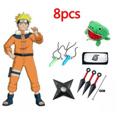 Set anime cosplay Naruto Uchiha Itachi 8 piese foto