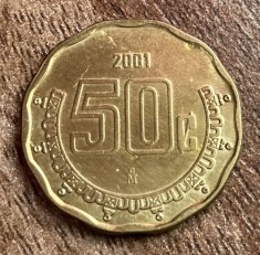 C50 - Moneda foarte veche - Mexic - 50 centavos - 2001