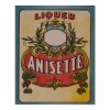 Etichetă Veche Lichior Anisette, 12.2x10 cm - Colecție/Decor
