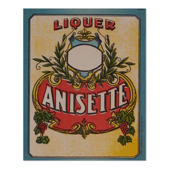 Eticheta - Lichior Anisette
