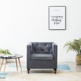 Fotoliu Gri Material Textil, 72x68x70 cm, Confortabil, Design Elegant