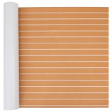 vidaXL Podea autocolantă maro și alb 240 x 90 cm EVA Foam