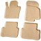 Set de 4 covorase bej cauciuc 3D stil tavita premium pentru VW Passat B6, CC, B7
