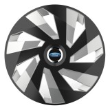 Cumpara ieftin Set 4 Capace Roti Autohelix MSA&reg;, potrivite jantelor de R15, pentru Ford, model vector black and silver