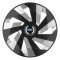 Set 4 Capace Roti, potrivite jantelor de R16, pentru Ford, model vector black and silver
