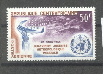 Central African Republic 1964 Meteorological Journal, MNH AE.072 foto