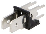 Terminal conector spadă 6,3 mm, 0,8 mm, THT, cositorit