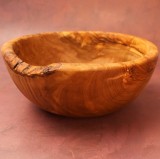 Fructieră sau Salatieră Basilicata din lemn de măslin 22 x 9 cm